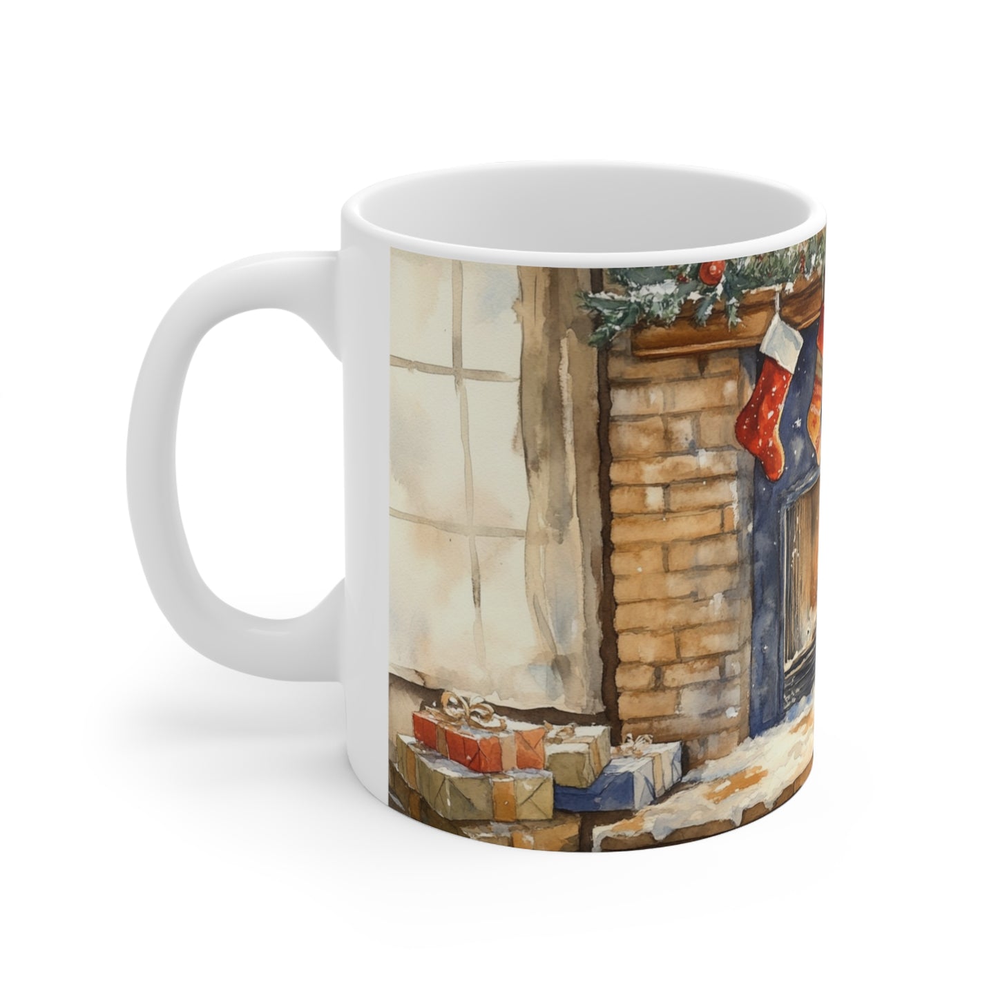 Keramisk Julekopp med Julemotiv #99 – Perfekt Gave til Kaffe, Te eller Kakao