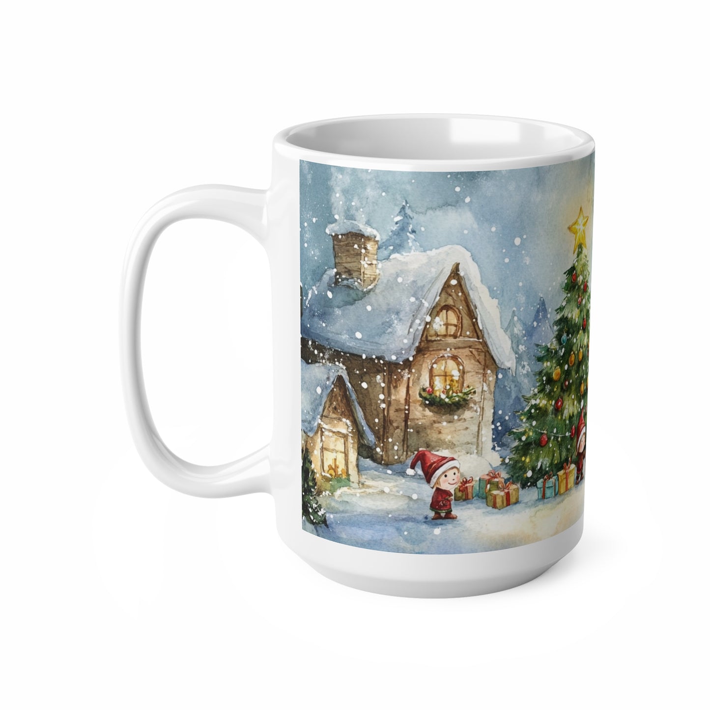 Keramisk Julekopp med Julemotiv #92 – Perfekt Gave til Kaffe, Te eller Kakao