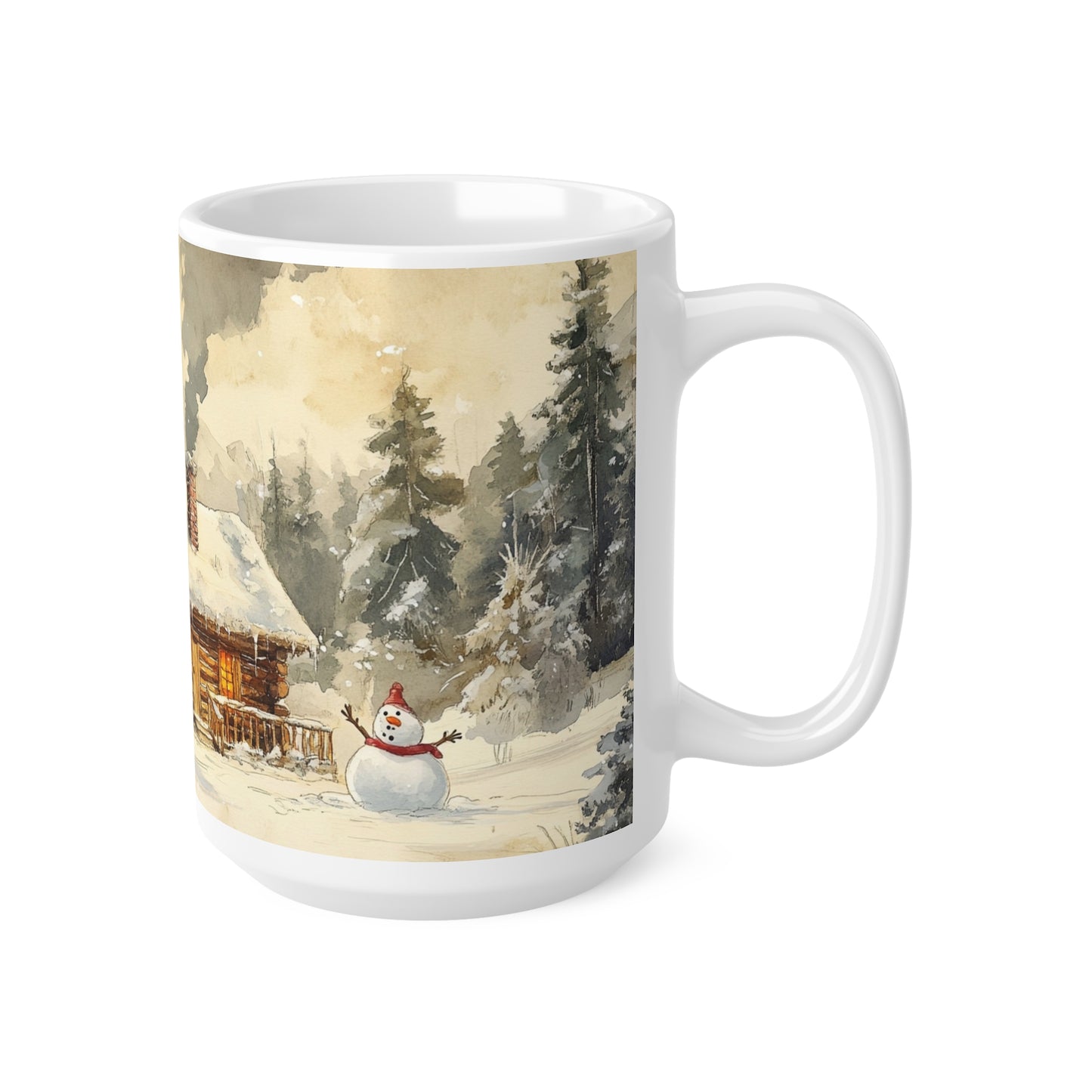 Keramisk Julekopp med Julemotiv #6 – Perfekt Gave til Kaffe, Te eller Kakao