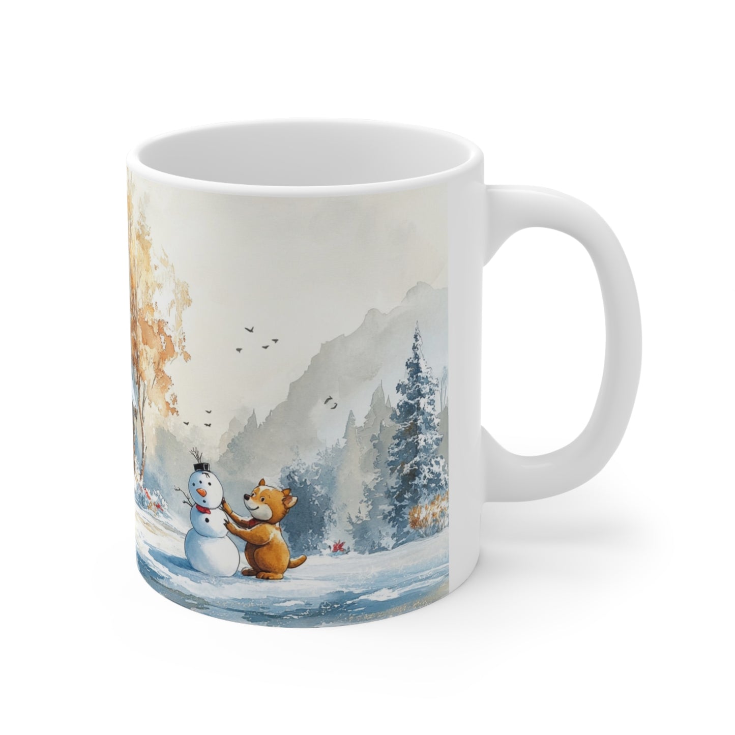 Keramisk Julekopp med Julemotiv #9 – Perfekt Gave til Kaffe, Te eller Kakao