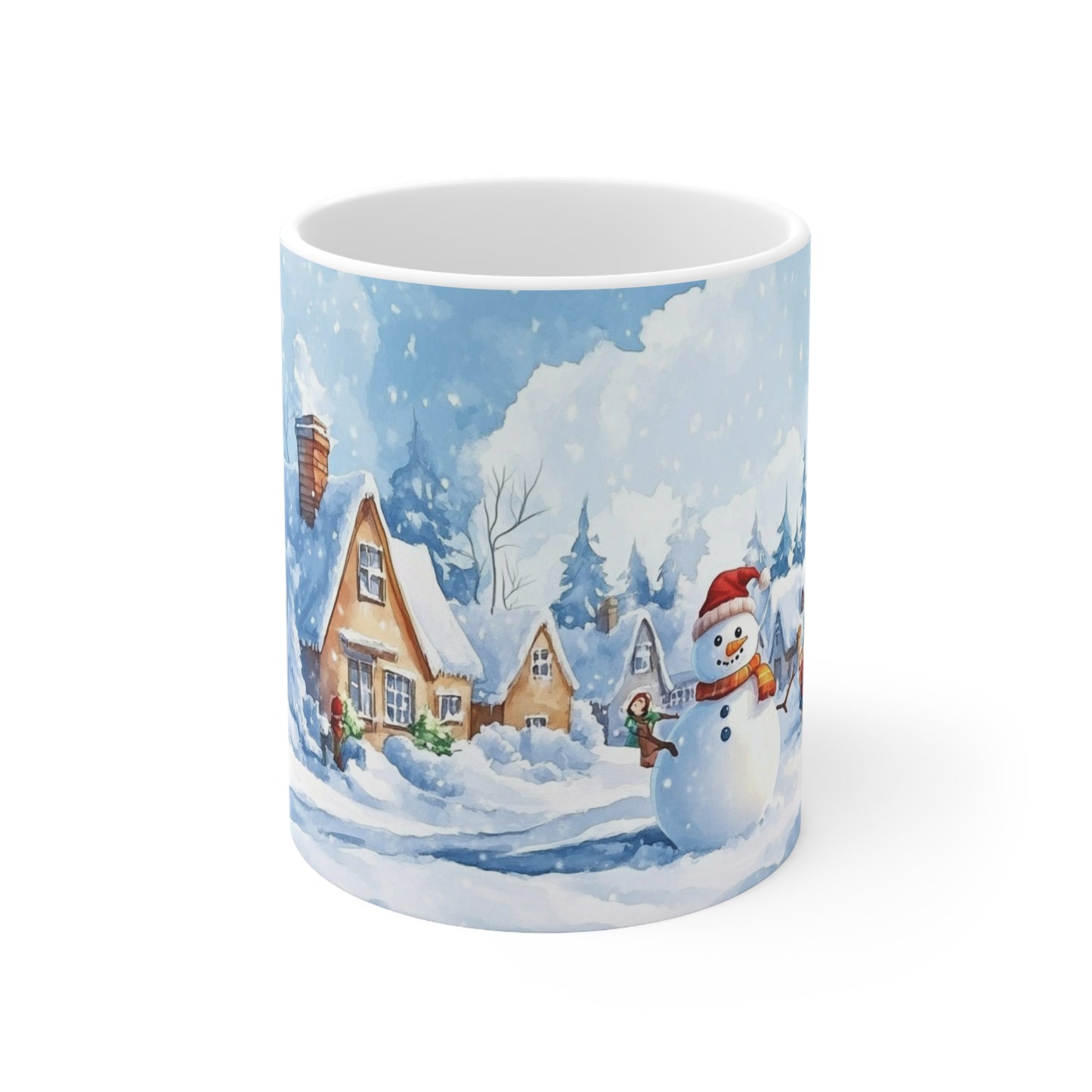 Keramisk Julekopp med Julemotiv #11 – Perfekt Gave til Kaffe, Te eller Kakao