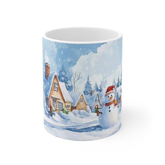 Keramisk Julekopp med Julemotiv #11 – Perfekt Gave til Kaffe, Te eller Kakao