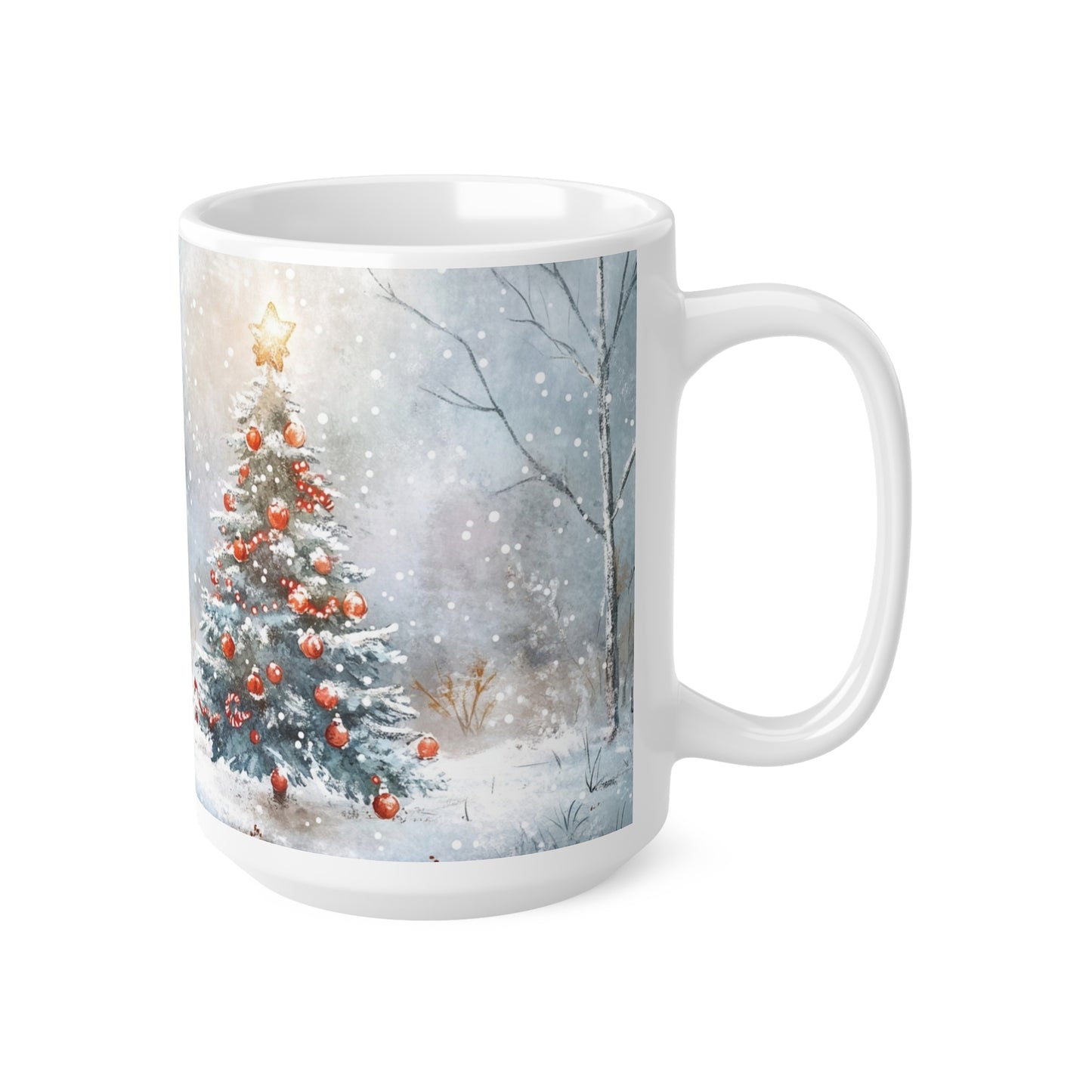 Keramisk Julekopp med Julemotiv #95 – Perfekt Gave til Kaffe, Te eller Kakao