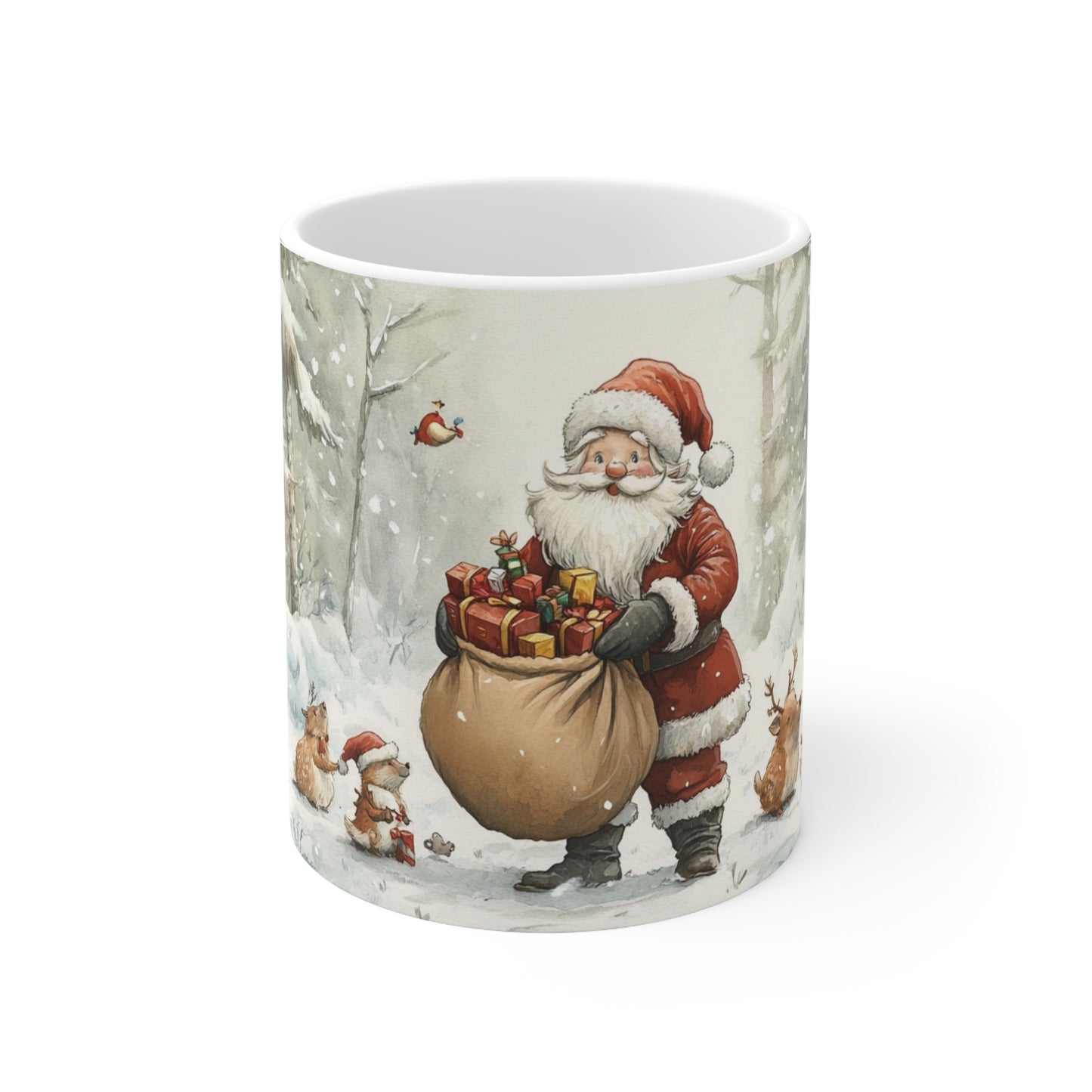 Keramisk Julekopp med Julemotiv #67 – Perfekt Gave til Kaffe, Te eller Kakao