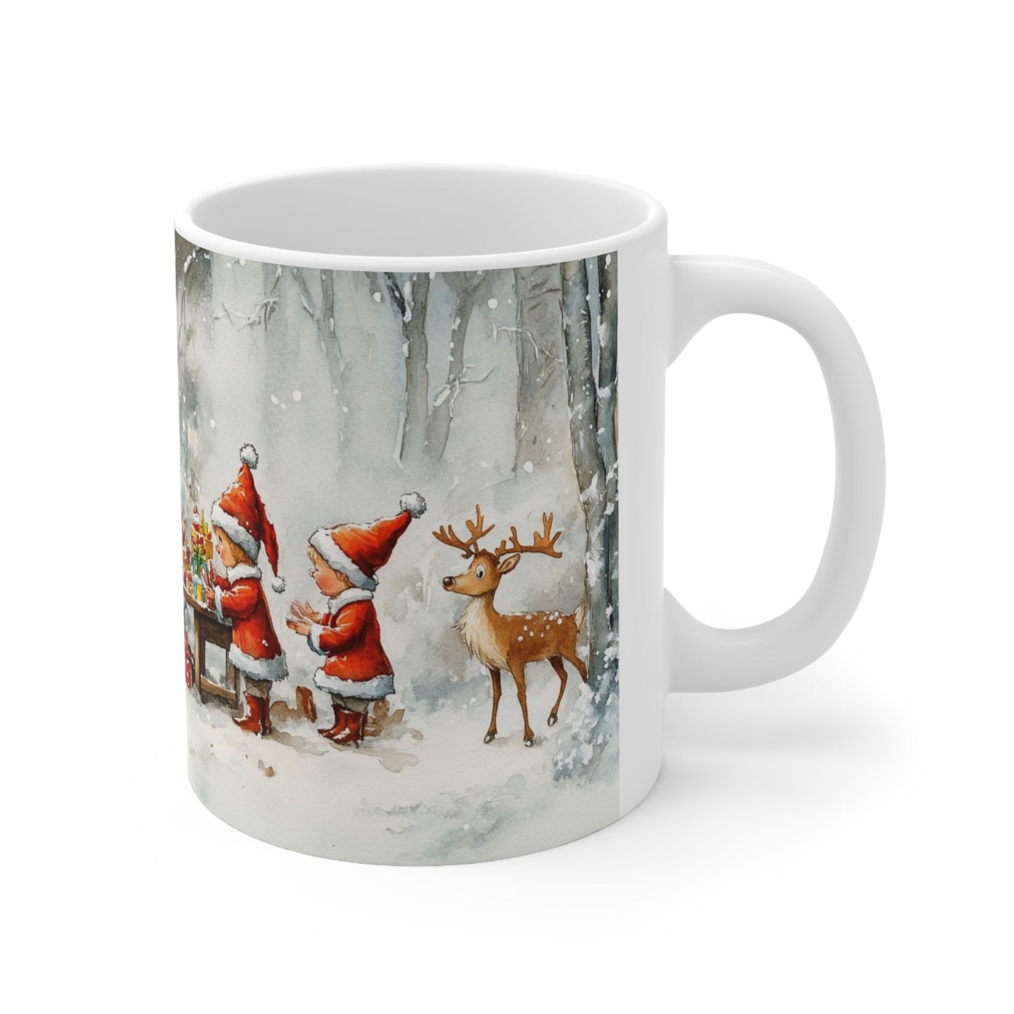 Keramisk Julekopp med Julemotiv #51 – Perfekt Gave til Kaffe, Te eller Kakao