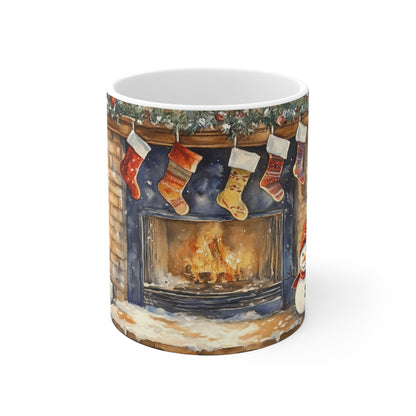 Keramisk Julekopp med Julemotiv #99 – Perfekt Gave til Kaffe, Te eller Kakao