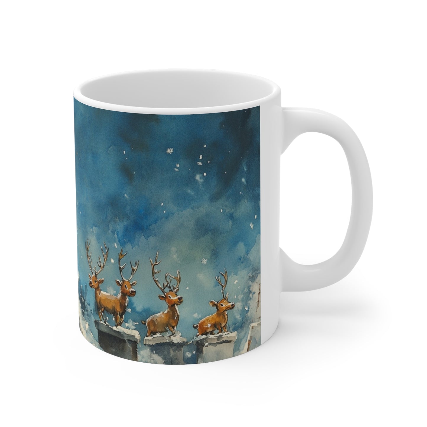 Keramisk Julekopp med Julemotiv #82 – Perfekt Gave til Kaffe, Te eller Kakao