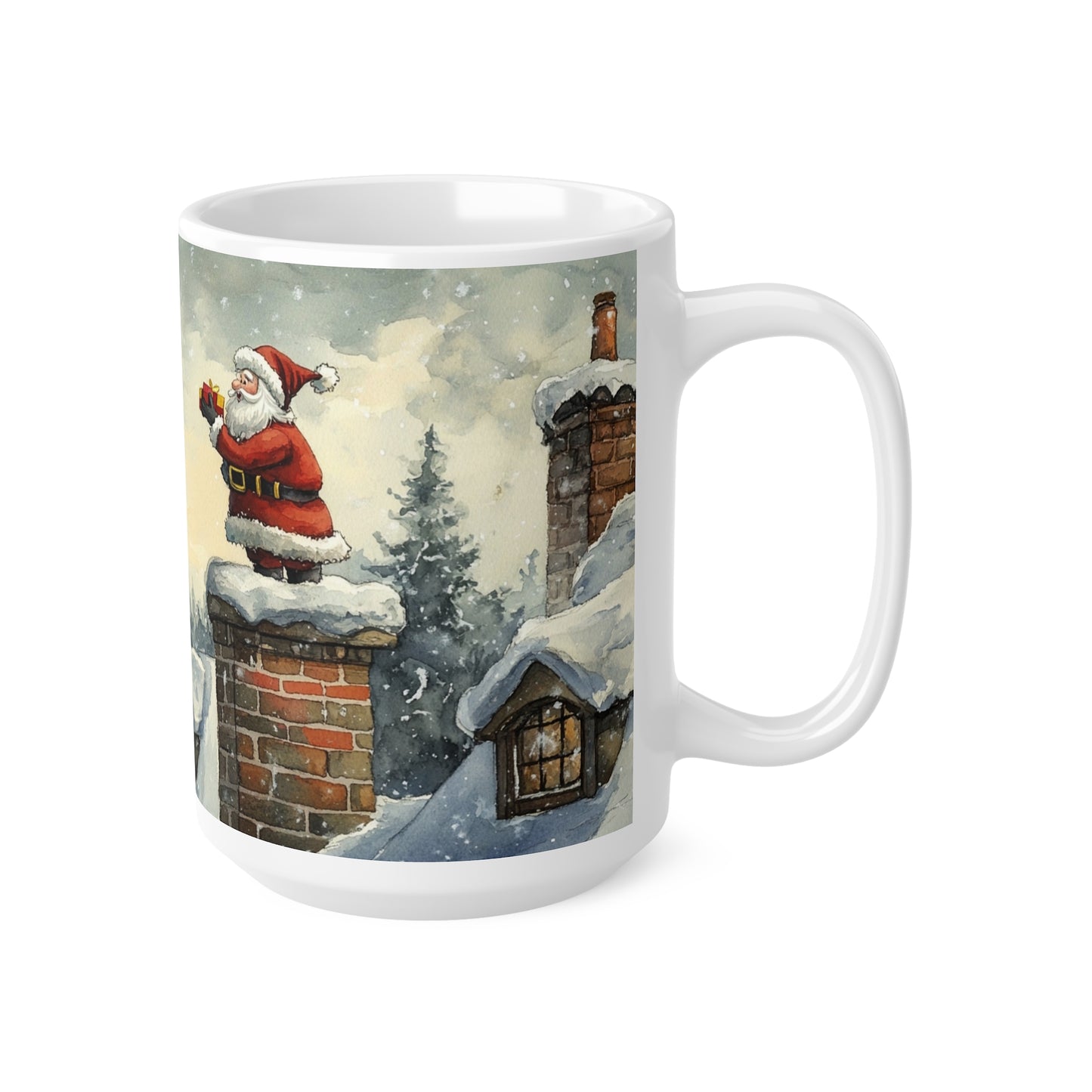 Keramisk Julekopp med Julemotiv #81 – Perfekt Gave til Kaffe, Te eller Kakao