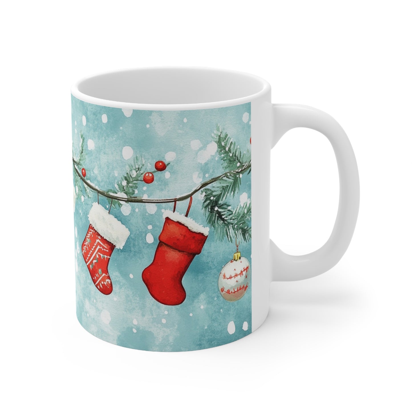 Keramisk Julekopp med Julemotiv #23 – Perfekt Gave til Kaffe, Te eller Kakao