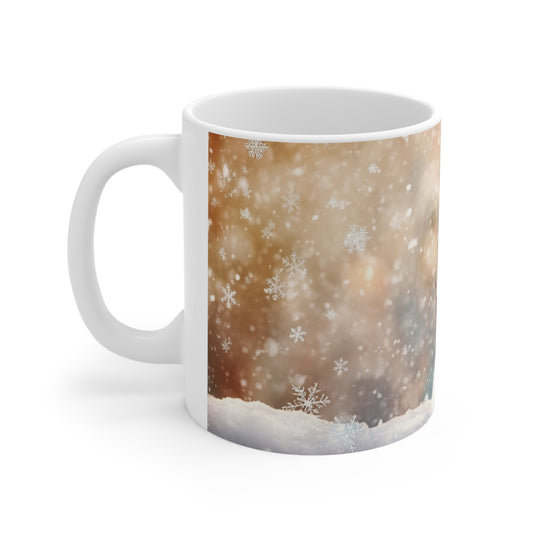 Keramisk Julekopp med Julemotiv #42 – Perfekt Gave til Kaffe, Te eller Kakao