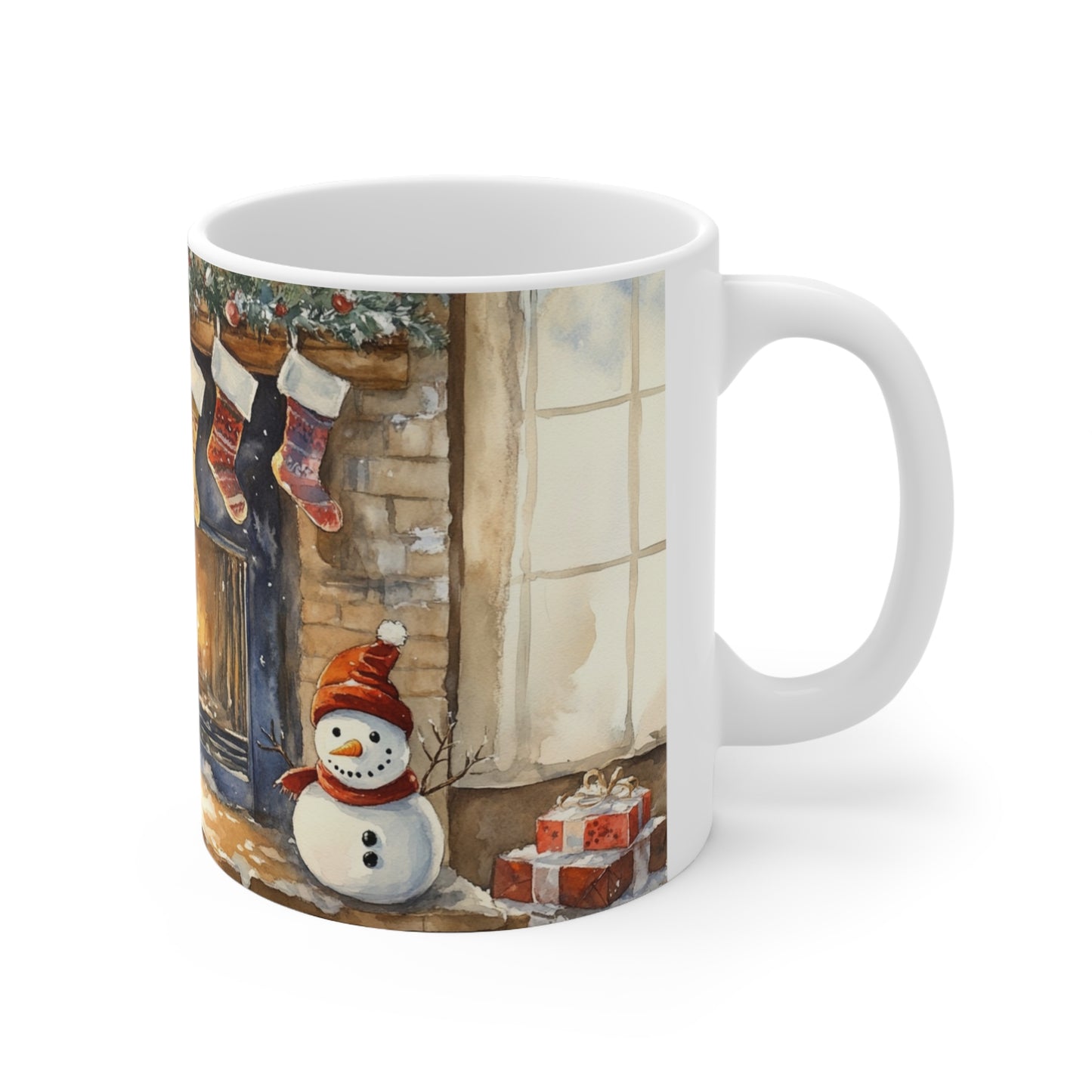 Keramisk Julekopp med Julemotiv #99 – Perfekt Gave til Kaffe, Te eller Kakao