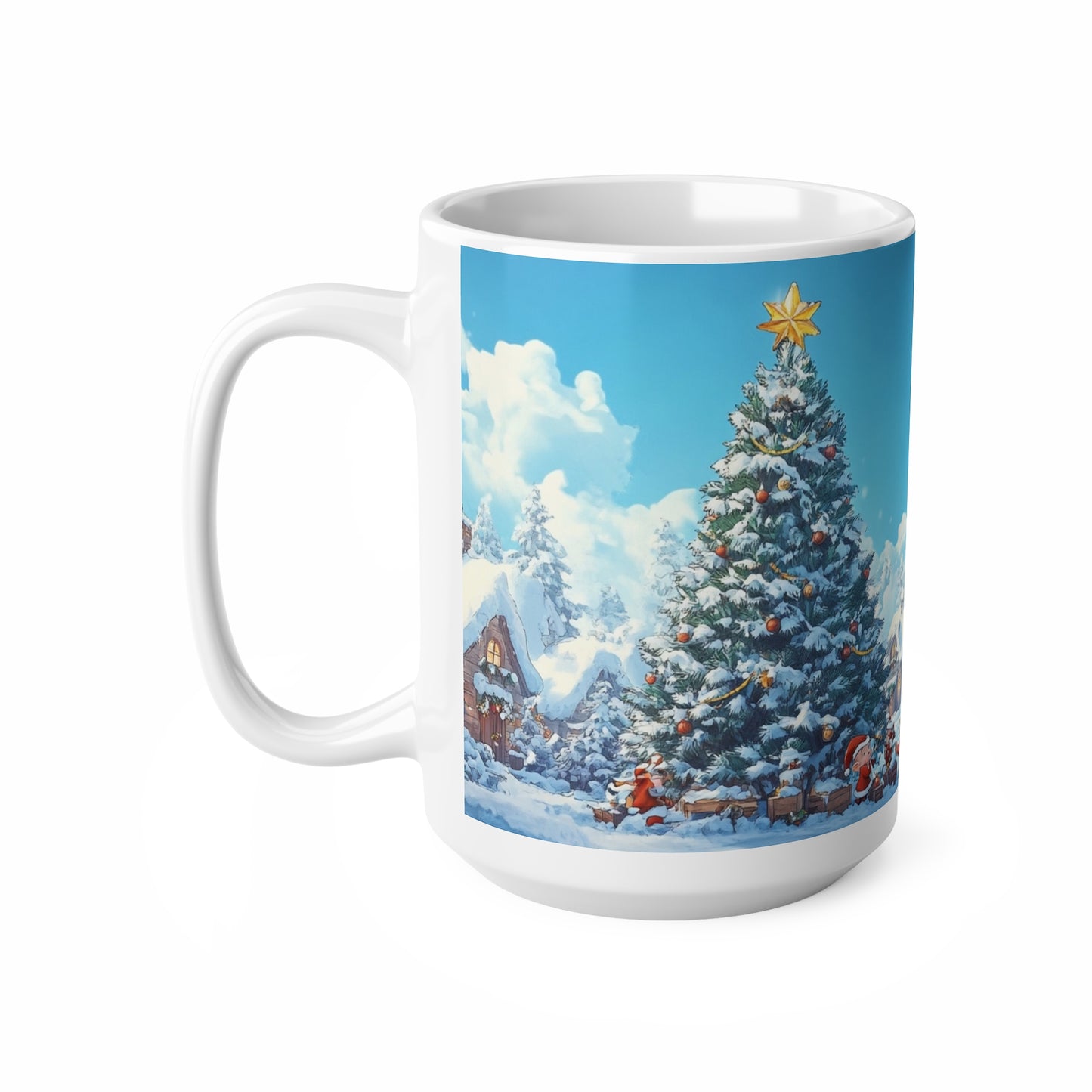 Keramisk Julekopp med Julemotiv #91 – Perfekt Gave til Kaffe, Te eller Kakao