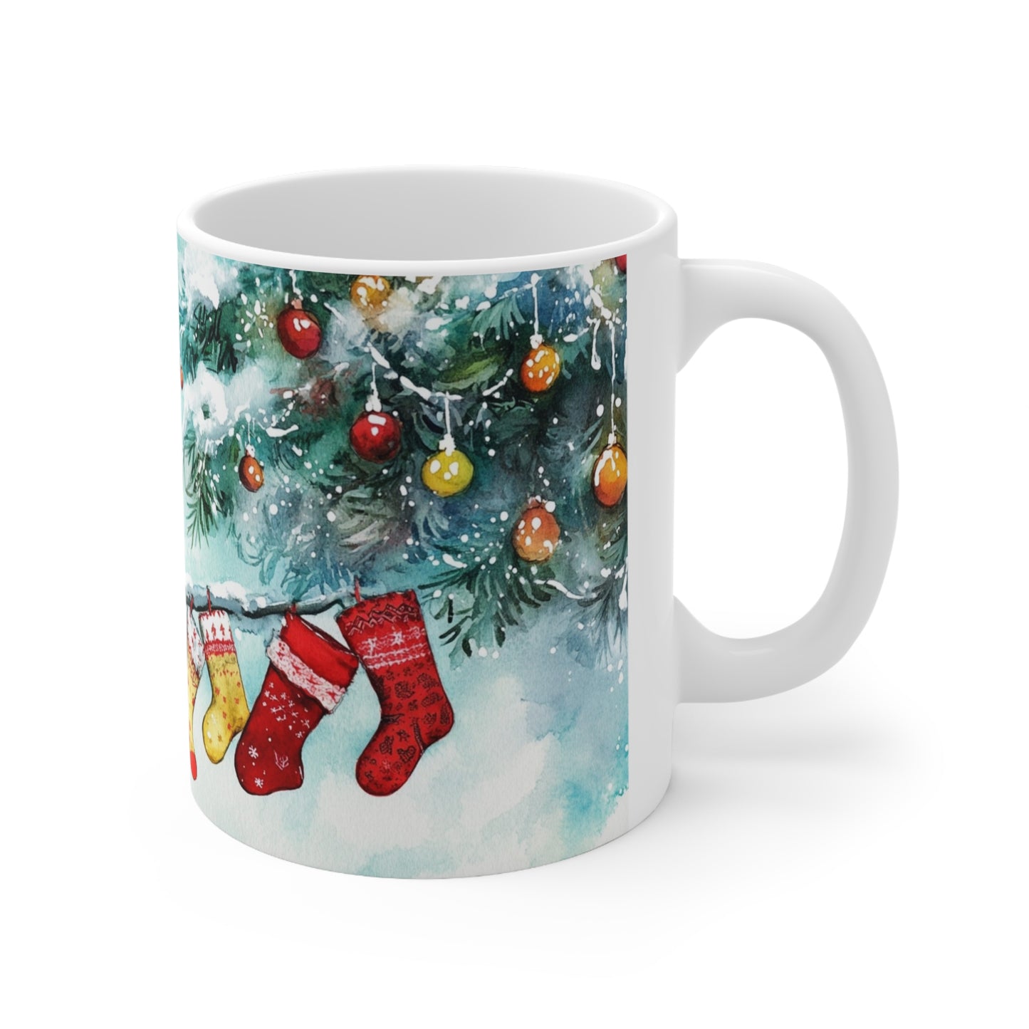 Keramisk Julekopp med Julemotiv #21 – Perfekt Gave til Kaffe, Te eller Kakao