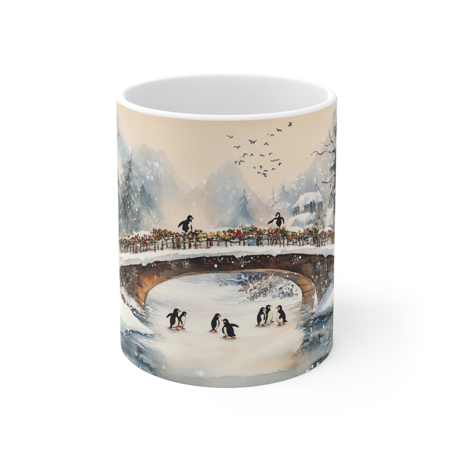 Keramisk Julekopp med Julemotiv #33 – Perfekt Gave til Kaffe, Te eller Kakao