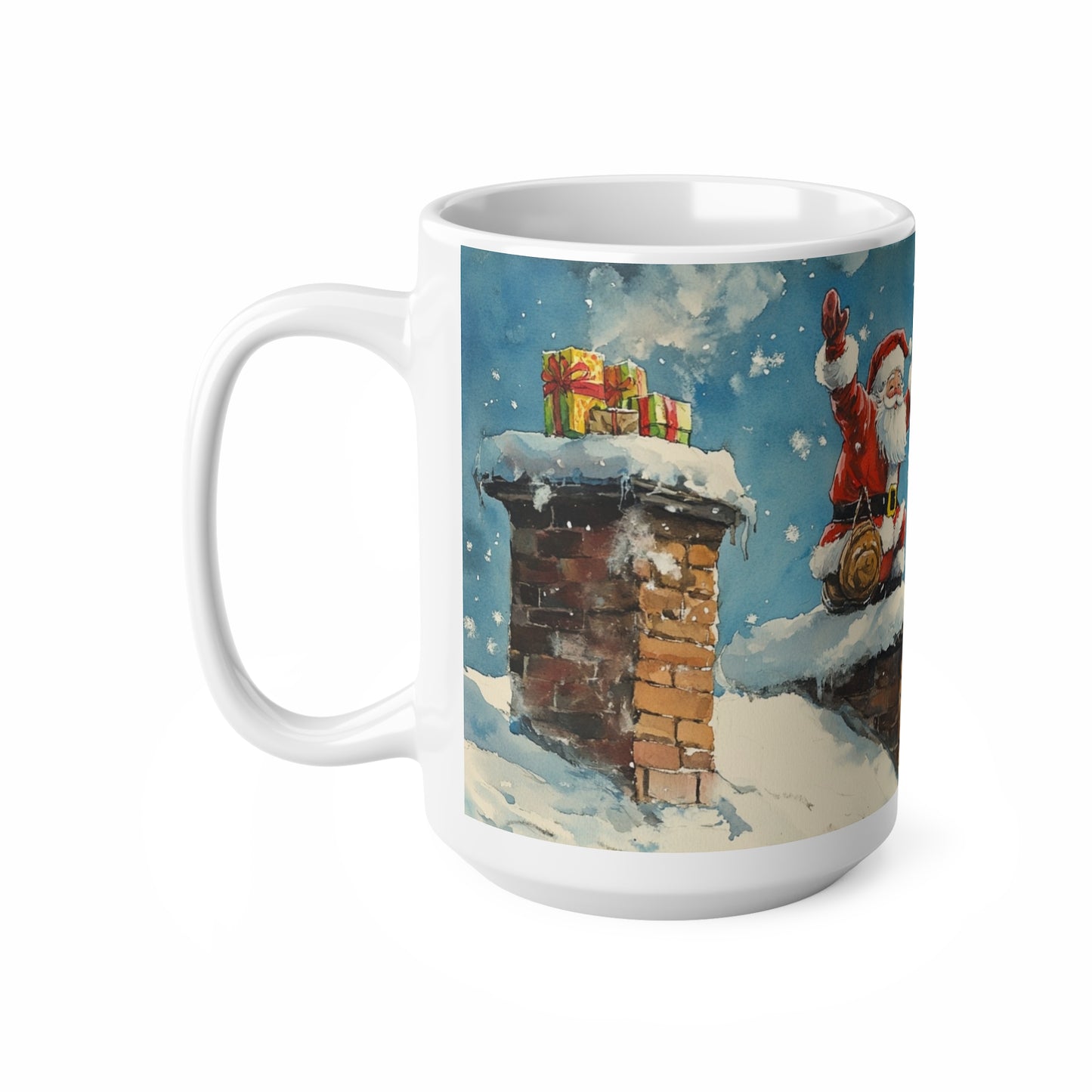 Keramisk Julekopp med Julemotiv #82 – Perfekt Gave til Kaffe, Te eller Kakao