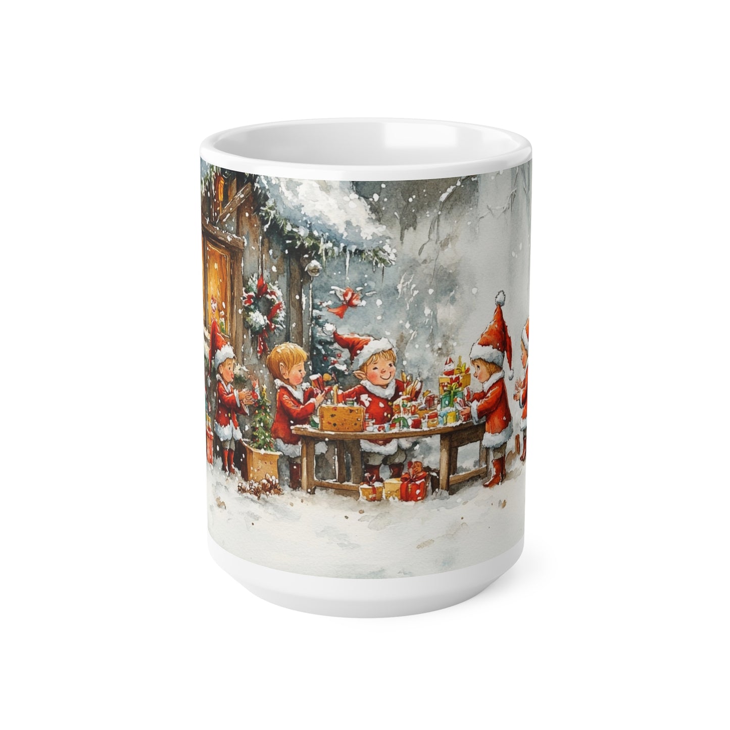 Keramisk Julekopp med Julemotiv #51 – Perfekt Gave til Kaffe, Te eller Kakao