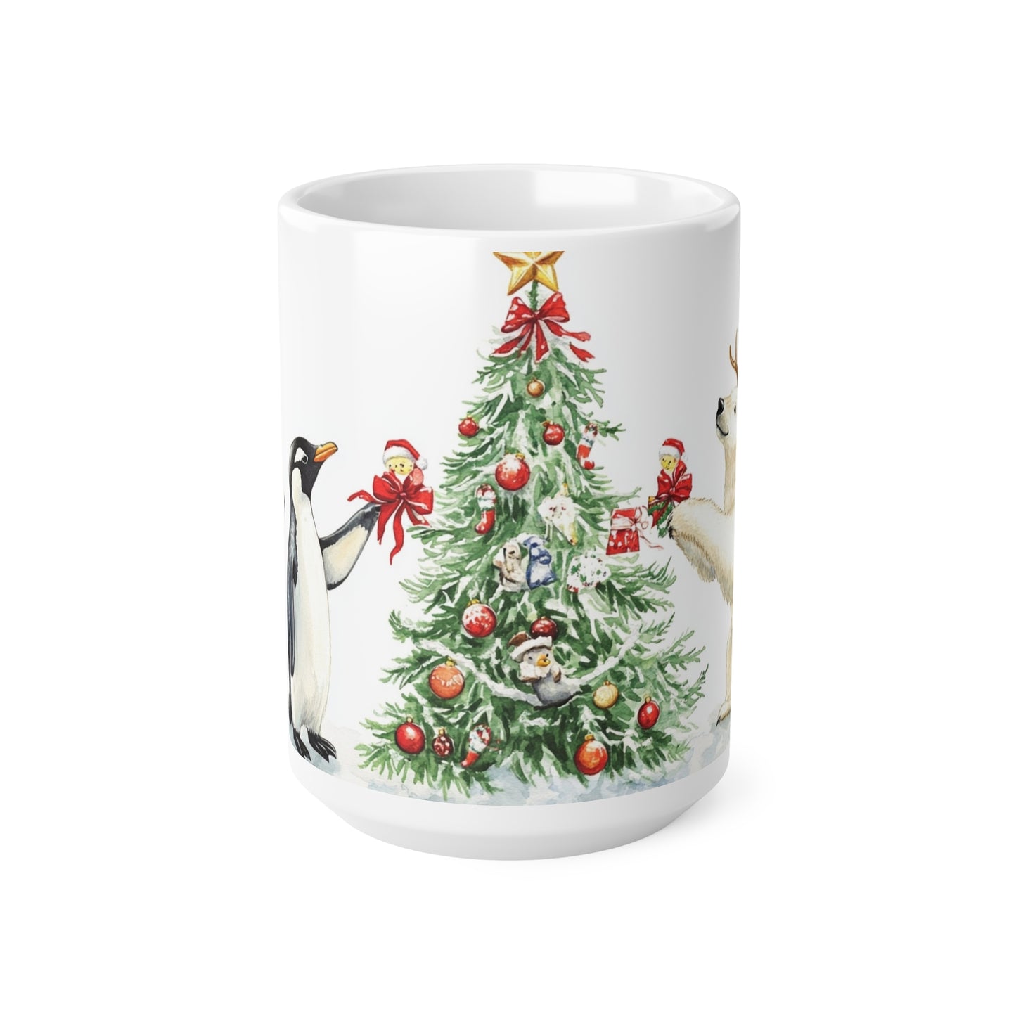 Keramisk Julekopp med Julemotiv #56 – Perfekt Gave til Kaffe, Te eller Kakao