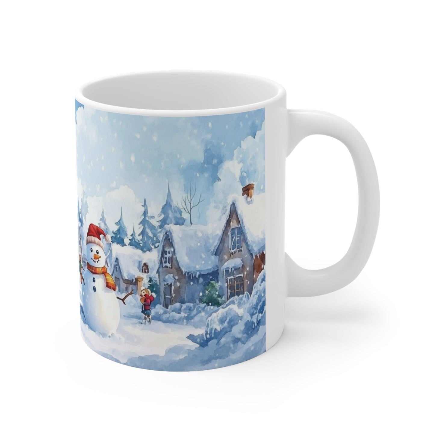 Keramisk Julekopp med Julemotiv #11 – Perfekt Gave til Kaffe, Te eller Kakao