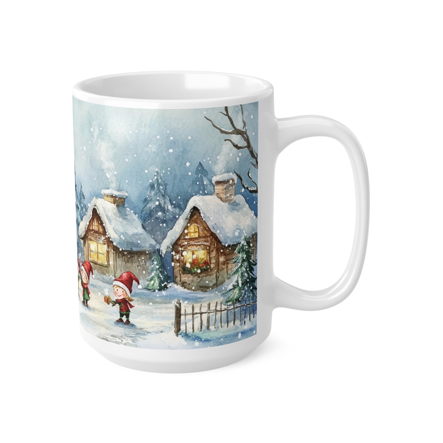 Keramisk Julekopp med Julemotiv #92 – Perfekt Gave til Kaffe, Te eller Kakao