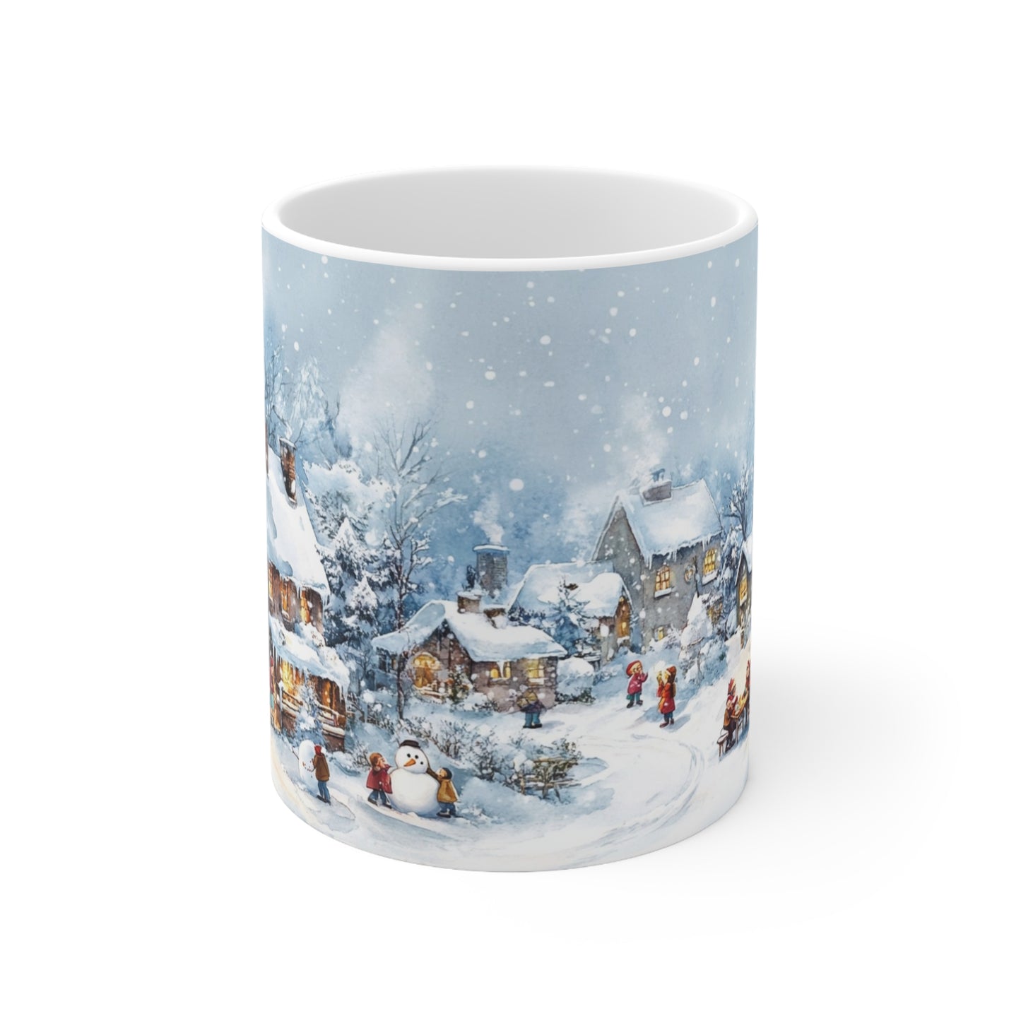 Keramisk Julekopp med Julemotiv #14 – Perfekt Gave til Kaffe, Te eller Kakao