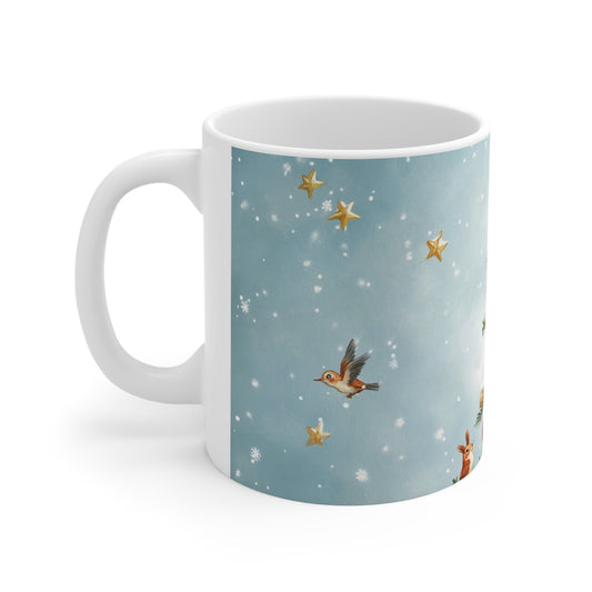 Keramisk Julekopp med Julemotiv #2 – Perfekt Gave til Kaffe, Te eller Kakao