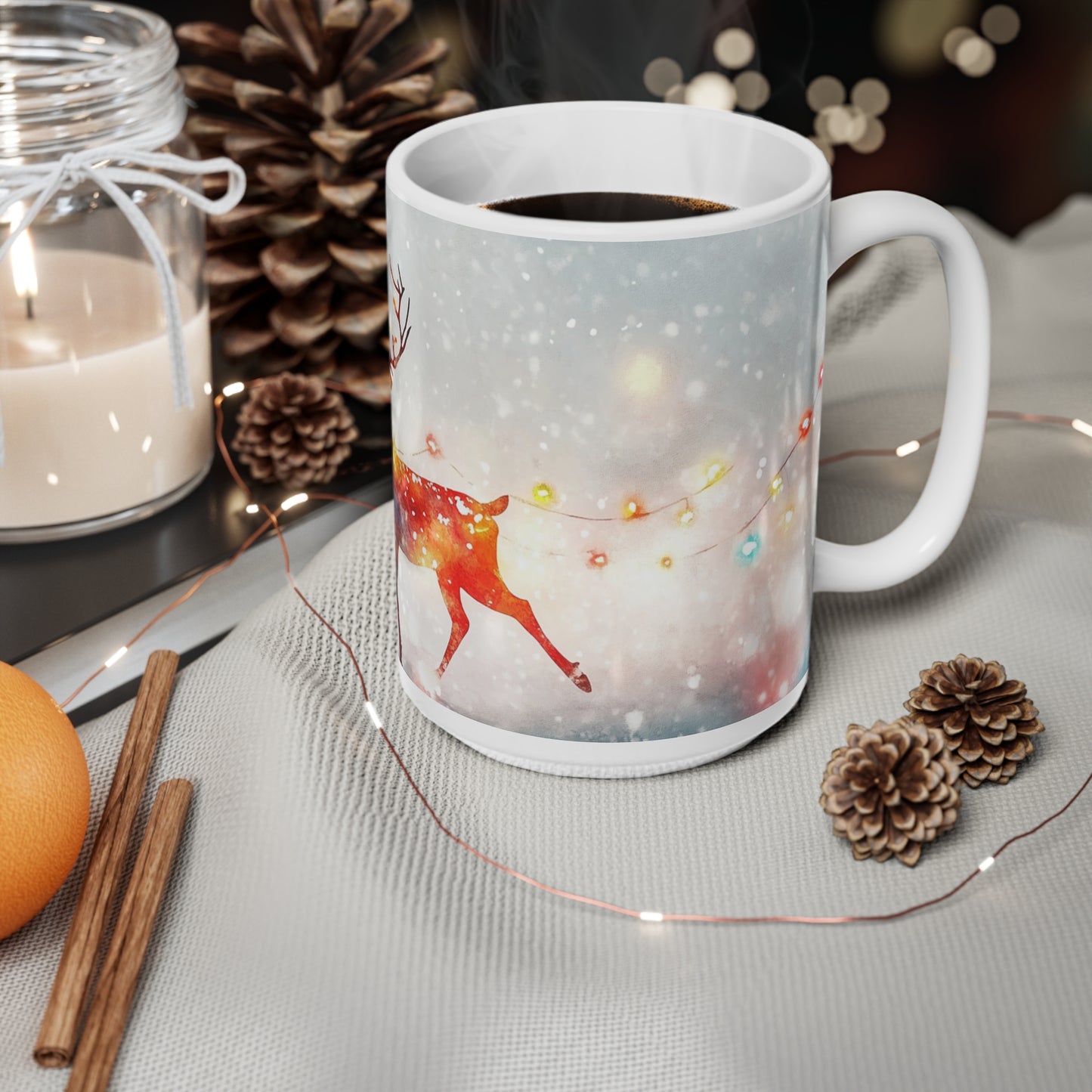 Keramisk Julekopp med Julemotiv #32 – Perfekt Gave til Kaffe, Te eller Kakao