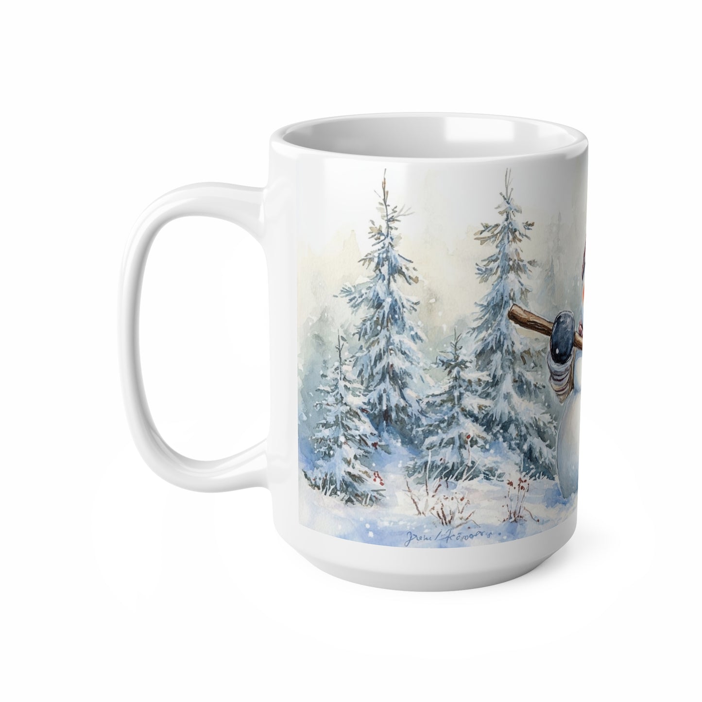 Keramisk Julekopp med Julemotiv #63 – Perfekt Gave til Kaffe, Te eller Kakao