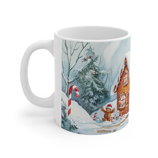 Keramisk Julekopp med Julemotiv #84 – Perfekt Gave til Kaffe, Te eller Kakao