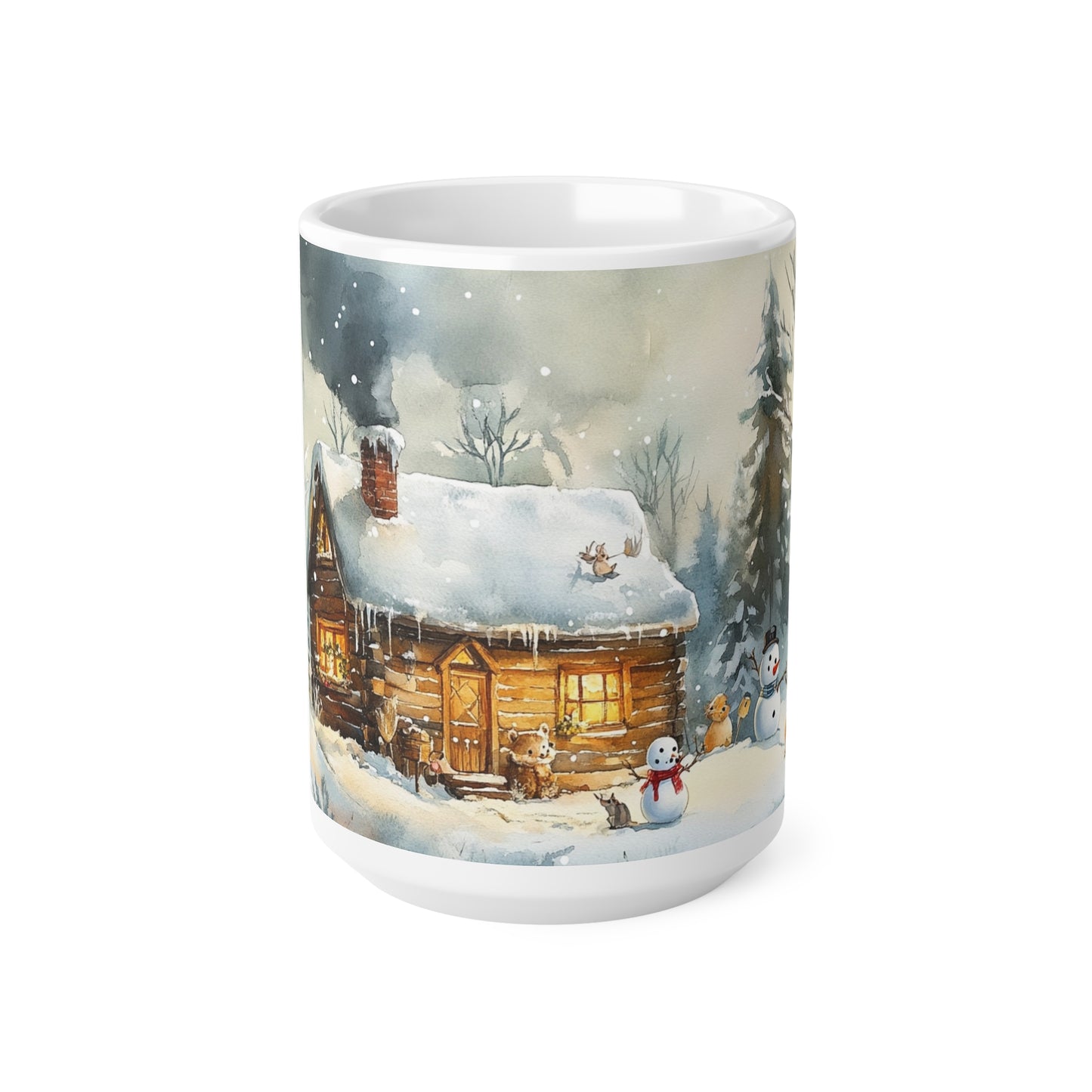 Keramisk Julekopp med Julemotiv #8 – Perfekt Gave til Kaffe, Te eller Kakao