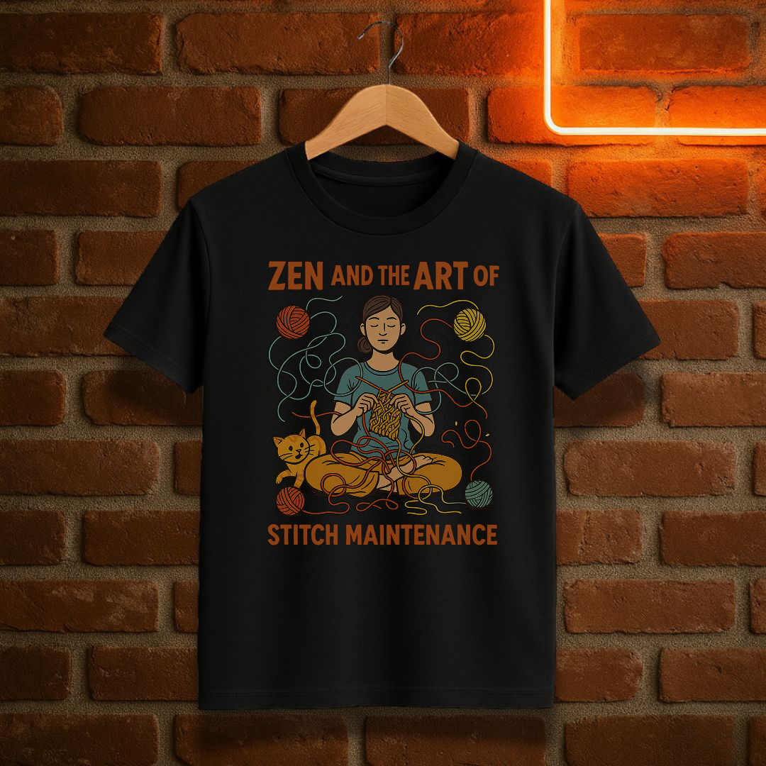 Zen and the Art of Stitch Maintenance T-Skjorte