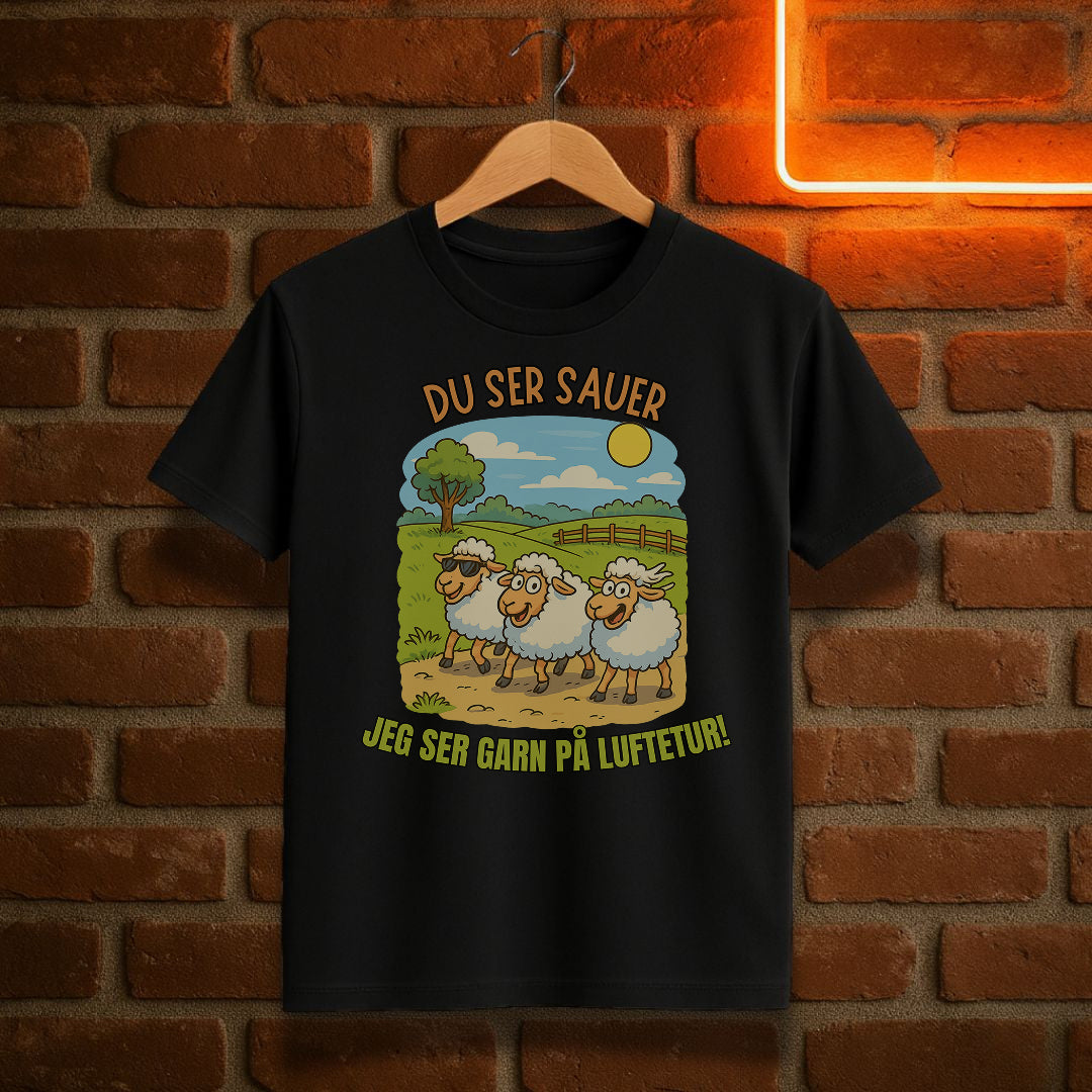 Du ser sauer – jeg ser garn på luftetur T-skjorte