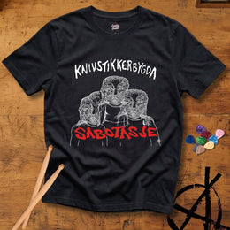 Knivstikkerbygda T-skjorte - Sabotasje Band Merch