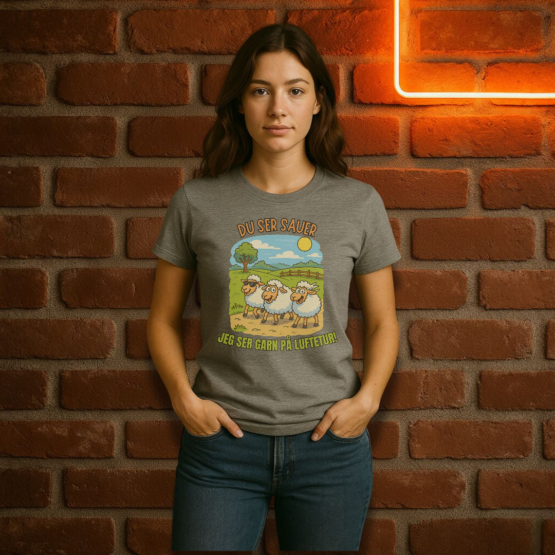 Du ser sauer – jeg ser garn på luftetur T-skjorte