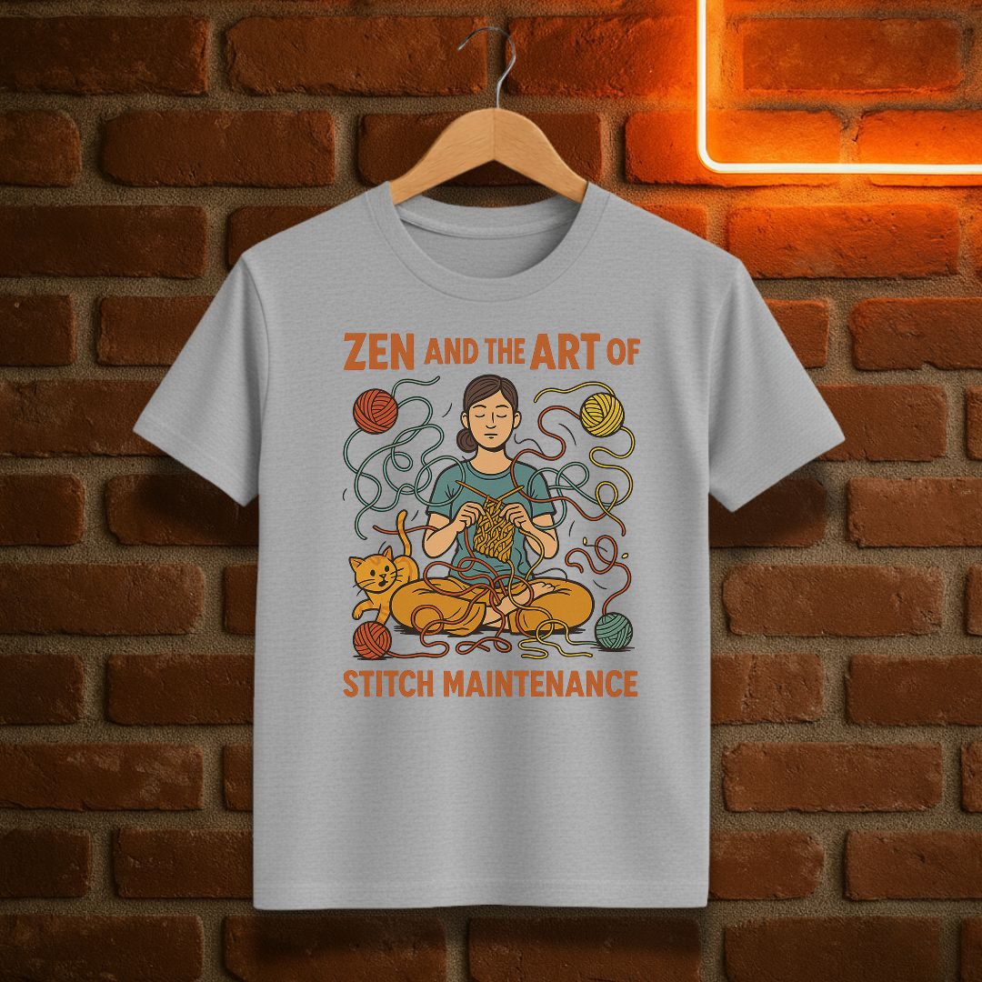Zen and the Art of Stitch Maintenance T-Skjorte