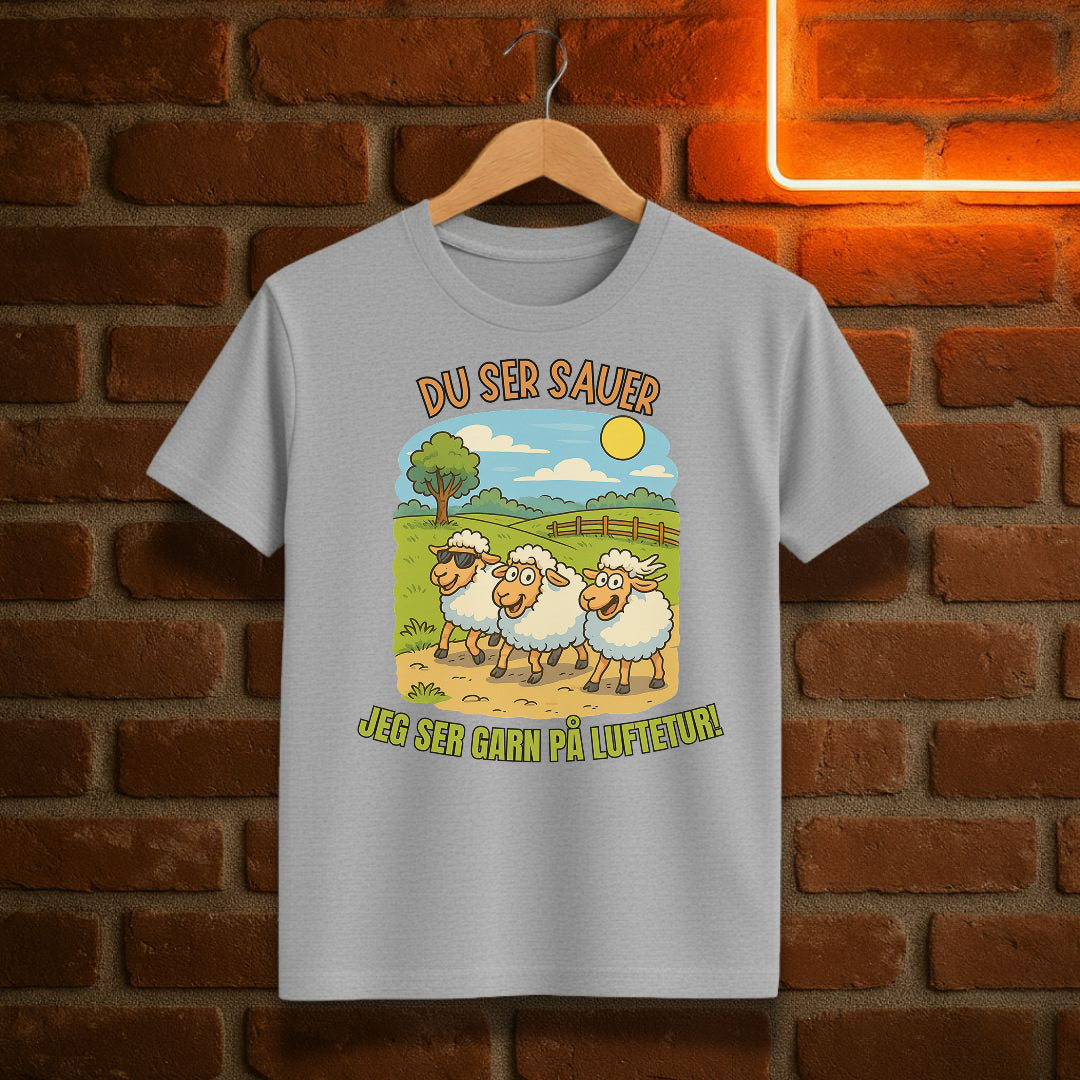 Du ser sauer – jeg ser garn på luftetur T-skjorte