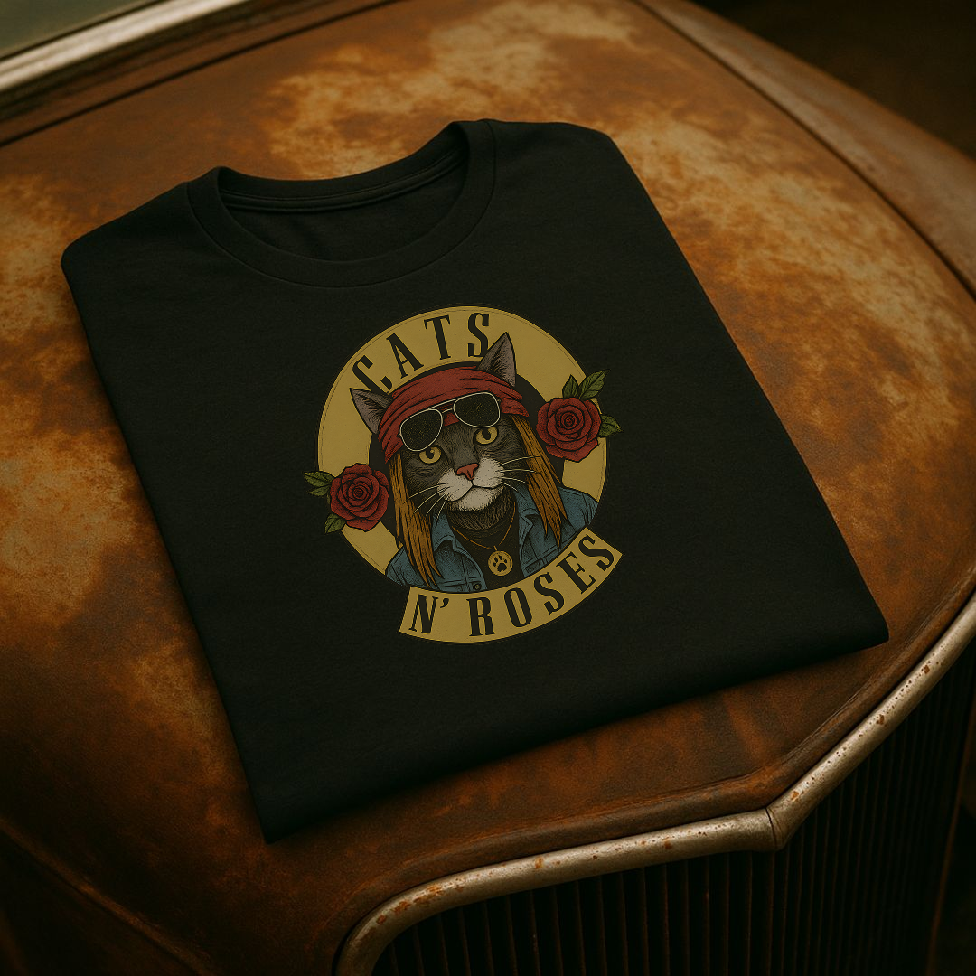 Cats N’ Roses T-skjorte