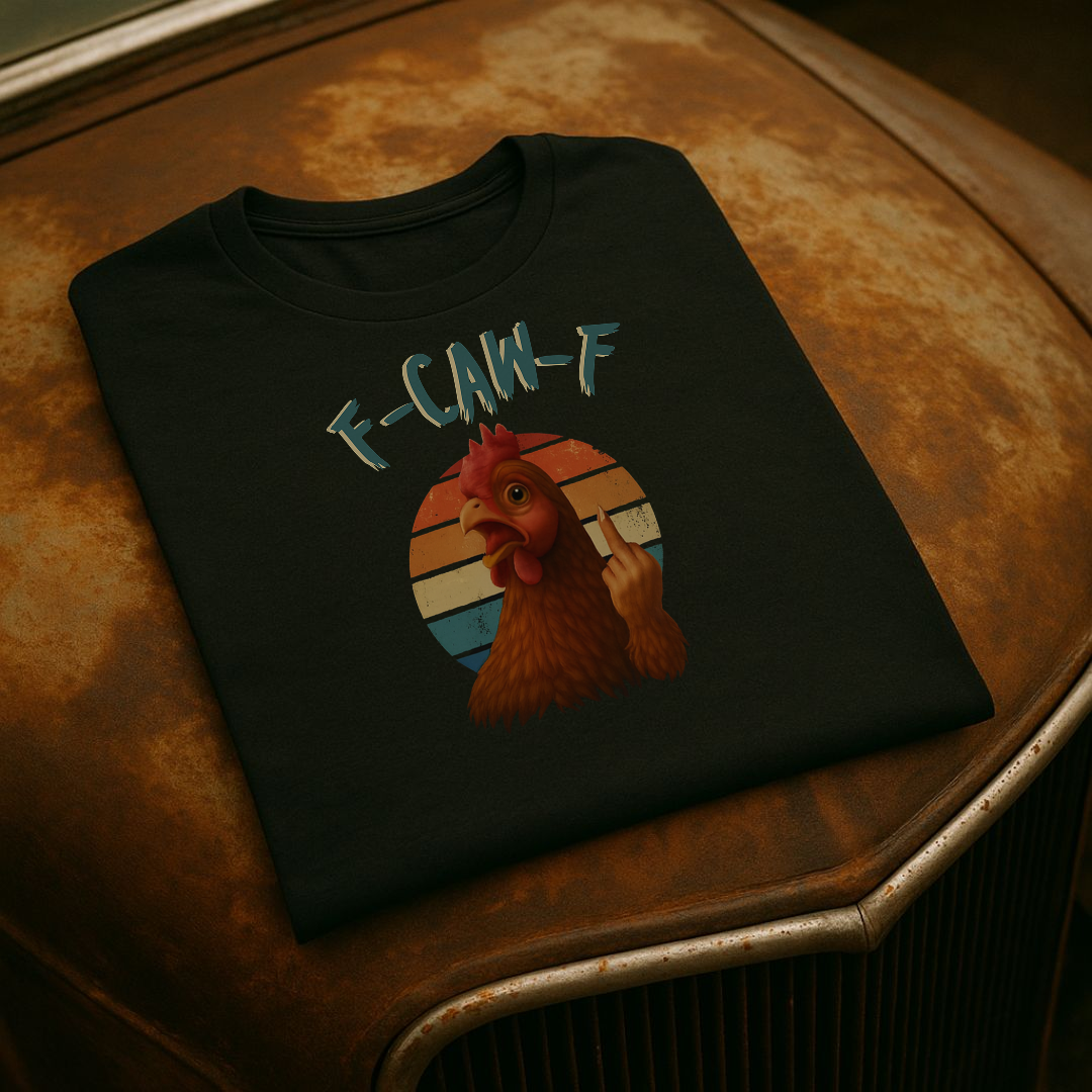 F-CAW-F Hane T-skjorte – Morsomt Retro Design
