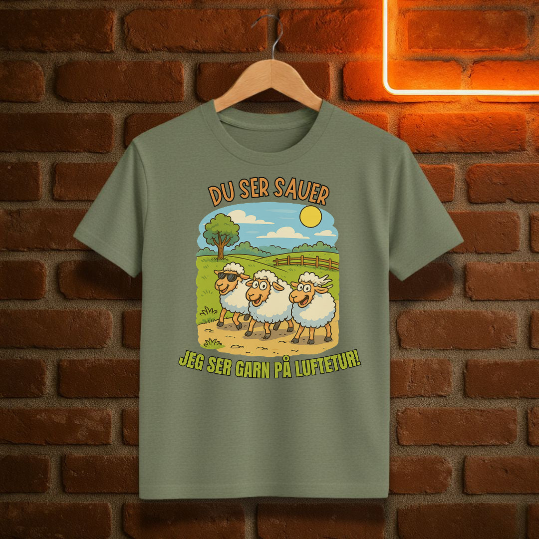 Du ser sauer – jeg ser garn på luftetur T-skjorte