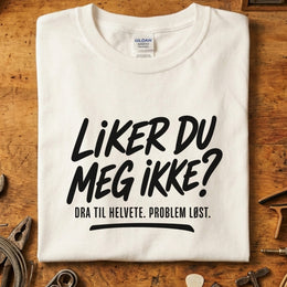 Liker du meg ikke? Dra til helvete T-skjorte