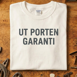 Ut porten garanti T-skjorte for mekanikere